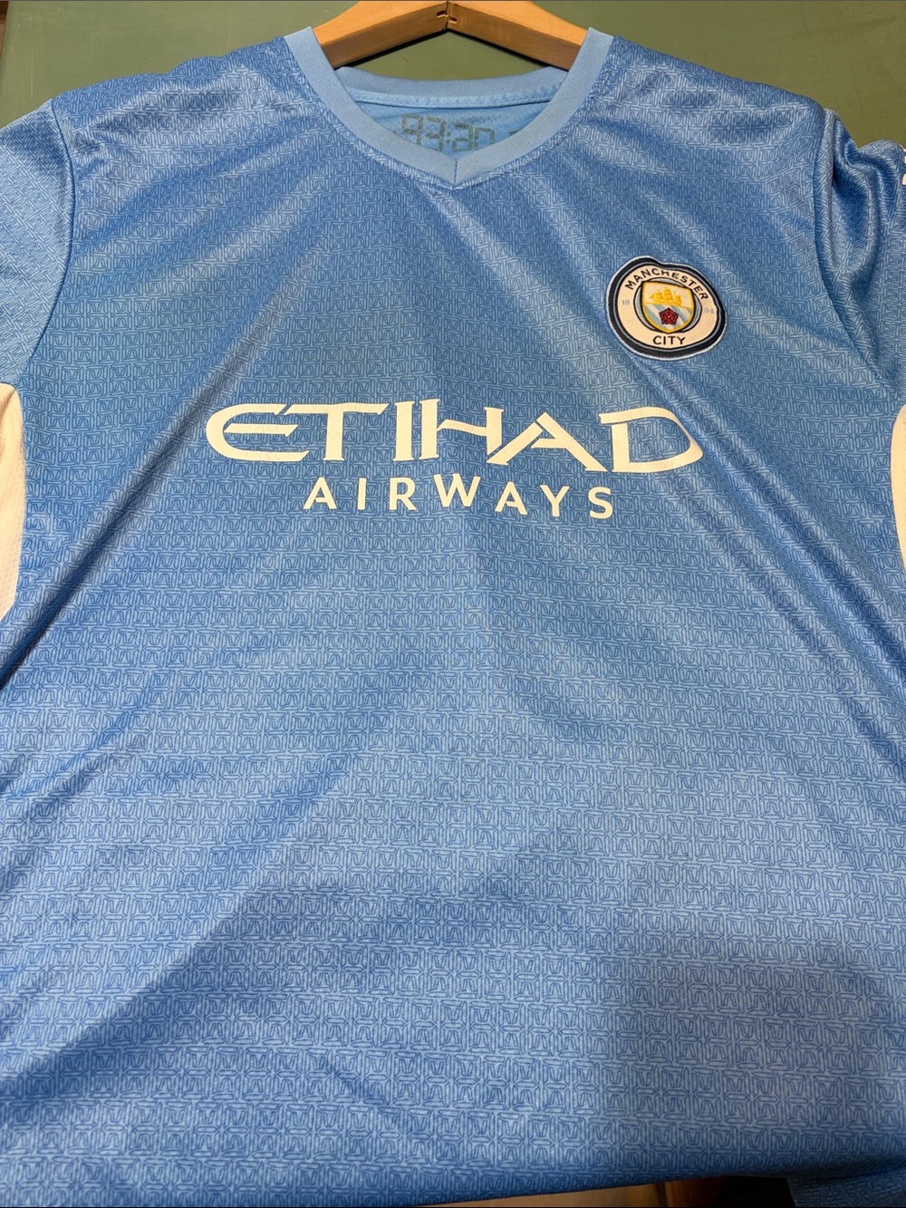 Manchester City Light Blue Etihad Airways Jersey
